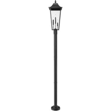 Z-Lite Gannon 3 Light 106" Tall Post Light Black