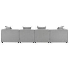Outdoor Escape Gray 7-Piece Outdoor Patio Upholstered Sectional Sofa, Cushioned Seating, Durable Frame, Outdoor Lounge Set