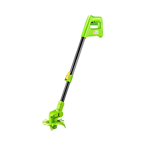 String Trimmer Electric Lawn Mower Household Small Handheld Weeder Multifunctional Garden 12v/2.0ah 4.0ah Battery 13500 RPM Farm Pruning Equipment 1 Battery and Quick Charger Included (2.0ah Battery*2