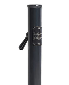 Business & Pleasure Co. Vintage Black Umbrella Base - Perfect for The Patio Table or Pool - Heavy Outdoor Square Metal Stand - Fits Beach, Market, & Patio Umbrellas - 55 lbs