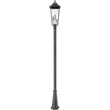 Z-Lite Gannon 3 Light 126" Tall Post Light Black