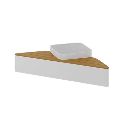 Bench with Planter, Benches for Planter in Wood, Anti-Corrosion Corner for Outdoors, Triangle Garden Bed Raised in Wood for Porch, Patio, Garden and Yard Bench