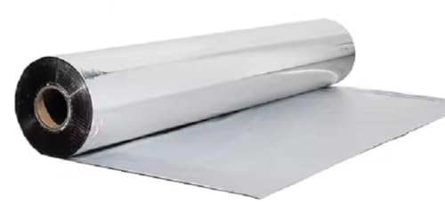 NASATECH Pure Aluminum Foil Radiant Barrier Sauna Grow Room Crawlspace Insulation Vapor Barrier Solid Heavy Duty Mylar Scrim Reinforced Aluminum (36 inches x 1000 feet)
