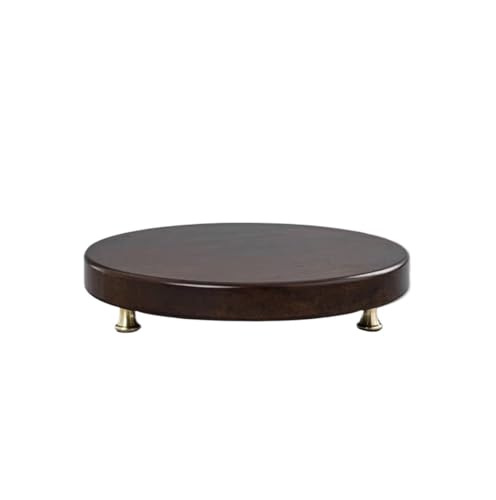 QUANGJN Pcs Plants Saucers Solid Wood Round Base Flower Pot Vase Wine Altar Bracket Buddha Statue Crafts Ornament Base Plant Pot Saucers,