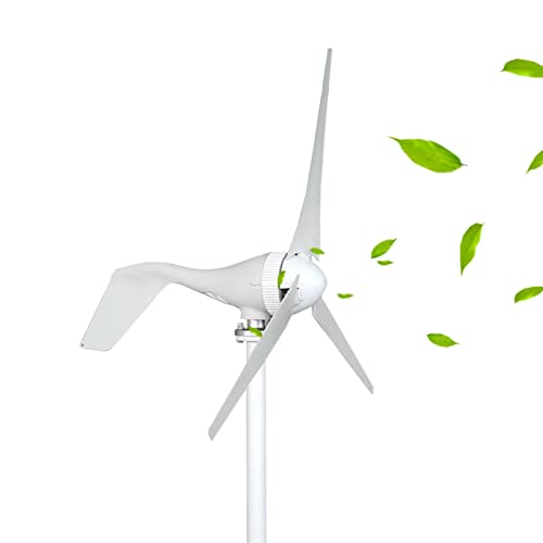 TQQEPOOL 100W/200W/300W Wind Turbine Generator Power Kit Solar Wind Hybrid Controller for Home/Monitoring(Not Included Mast) (Color : White, Size : 300W)