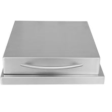 Blaze Grills BLZ-SB1-LP 12,000 BTU Drop In Stainless Steel Conventional Propane Gas Single Side Burner Cooking Accessory with Closing Shield Cover