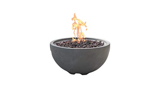 Modeno Nantucket Propane Fire Pit Table Cast Concrete 26 x 26-in
