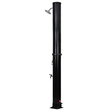 Outdoor Solar Shower 10.6 Gallon Heated Pool Shower with Foot Wash Faucet Freestanding Garden Shower for Backyard Swimming Pool Hot Water PVC