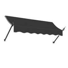 Awntech 5' New Orleans (64.5"-24"-16") Fixed Awning with Spear Arms, Black