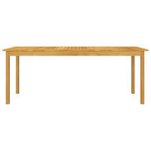 Heofavd 7 Piece Outdoor Dining Set BrownSolid Acacia Wood Rectangular Table 78.7 x 35.4 in with 6 Chairs Cushioned Seat Patio Furniture Set for Garden Patio Balcony
