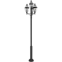 Z-Lite 580PHB-4-5010P-BK Westover 3 Light Outdoor Post Mount Fixture, Black