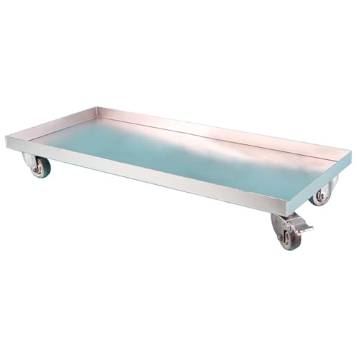 Plant Trays for Pots with 360° Swivel Wheels, Washing Machine Pan, Oil Catch Pan Protects the Floor from Damage and Cleanliness(120 * 40 * 14.5cm/47.2 * 15.7 * 5.7in)