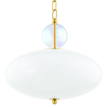Mitzi H729701-AGB Viviana - 1 Light Pendant 14.5 inches Tall and 15 inches Wide - Aged Brass
