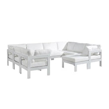 Outdoor Escape White Fabric Outdoor Patio Modular Sectional with Contemporary Style, Comfortable Seating, Durable Frame, Ideal for Garden, Porch, Or Deck
