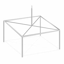TentandTable 20' x 20' High Peak Canopy Tent Twin Tube Frame Silver