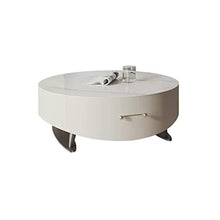 DIEYPOL Coffee Table Coffee Table Storage Round Coffee Table Living Room Home Tea Table Simple Shape Coffee Table Mesa para Centro De Sala(A)