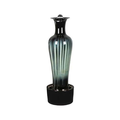 QuantumX3 Water Fountain Outdoor Ceramic Home Decor Modern and Minimalist Water Features Improved Feng Shui Floor Standing Water Fountain Decorations Outdoor Fountain