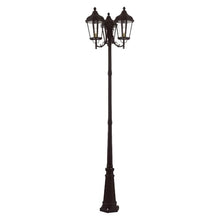 Livex 3 Light Outdoor Post Light Textured Black