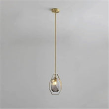 Classic Glass Pendant Light Fixture - 77cm Long Plate Chandelier with