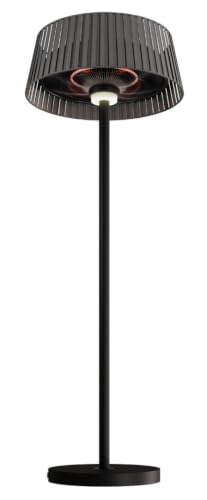 Eurofase Vellura 1500W 120V Electric Infrared Patio Heater – Charcoal Grey Quartz 2-Element Outdoor Heater, Wall, Ceiling & Pole Mount, Garage & Indoor/Outdoor