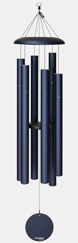 Corinthian Bells by Wind River - 60 inch Midnight Blue Wind Chime for Patio, Backyard, Garden, and Outdoor Decor (Aluminum Chime) Made in the USA
