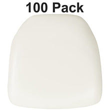 Flash Furniture 100 Pack Hard White Vinyl Chiavari Chair Cushion White