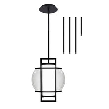 Modern Forms Lucid LED Outdoor Pendant 3000K in Black with Adjustable Height 18in - 120in