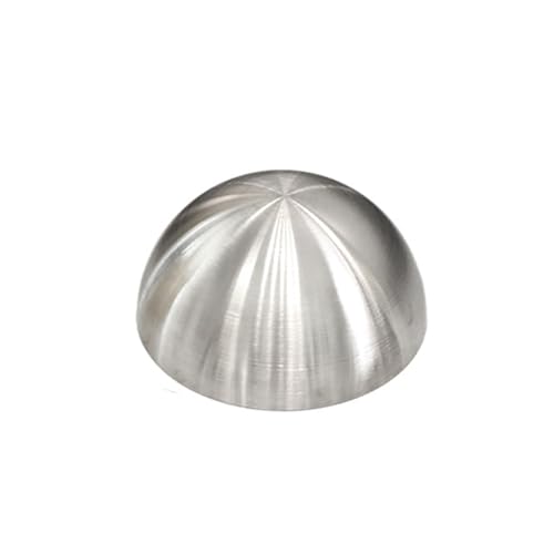 YDJIANCAI 1 Pcs Brushed Stainless Steel Half Sphere Gazing Ball - Hollow Hemisphere for Garden Gate, Stair Handrails, Pool, Shopping Mall Wall Decoration(Size:27.55in/70cm)