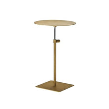 ENGENDER Couch Side Table Household Liftable Stainless Steel Metal Sofa Side Table Cafe Small Narrow End(A)