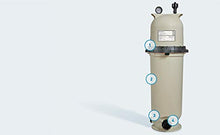 Pentair Clean & Clear Fiberglass Reinforced Polypropylene Tank Cartridge Pool Filter 150 Sq Ft 150 GPM Almond
