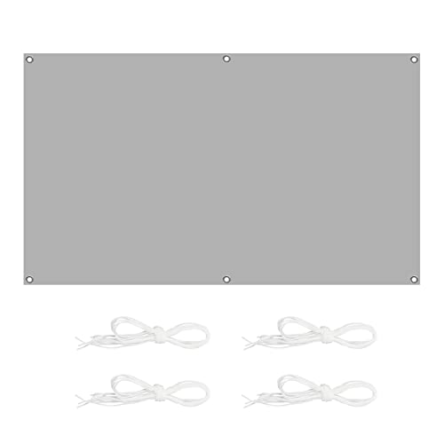 Waterproof Rectangle Sun Shade Sail 10x10M 98% UV Block Garden Sun Sail with Mounting Ropes Ideal for Outdoor Yard Lawn Light Gray Color