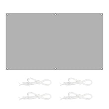 Waterproof Rectangle Sun Shade Sail 10x10M 98% UV Block Garden Sun Sail with Mounting Ropes Ideal for Outdoor Yard Lawn Light Gray Color