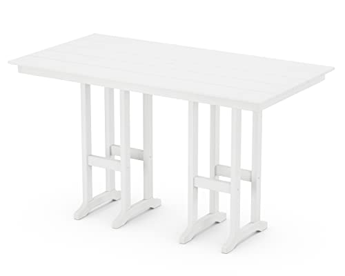 Trex Outdoor Furniture™ Monterey Bay 37" x 72" Bar Table in Classic White