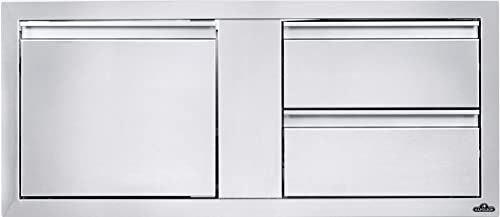 Napoleon Stainless Steel Single Door & Double Drawer Combo 42x16-Inches (BI-4216-1D2DR)