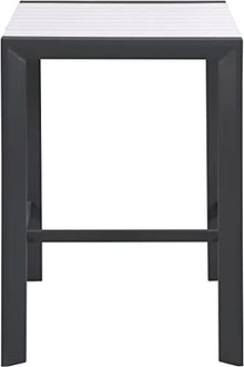 Meridian Furniture 381-T Nizuc Collection Modern | Contemporary Outdoor Patio Bar Table with Durable Aluminum Frame