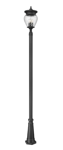 Z-Lite Davina 4 Light 120" Tall Post Light Black