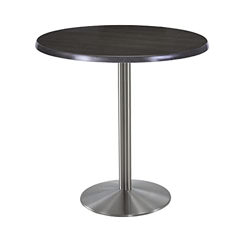 Holland Bar Stool Co. 42" Tall OD214 Indoor/Outdoor All-Season Table with 36" Diameter Charcoal Top