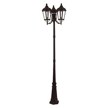 Livex 3 Light Outdoor Post Light Bronze