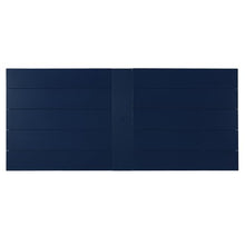 WestinTrends Cape May 9-Piece HDPE Outdoor Furniture Patio Dining Table with Umbrella Hole and Chairs Set for 8, Navy Blue