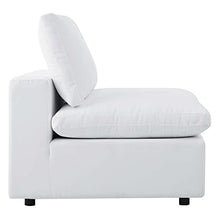 Modway Commix Outdoor Patio Sunbrella® Sectional Sofa Armless Chair in White