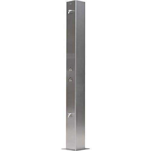 Global Industrial Outdoor Water Shower 84" Stainless Steel