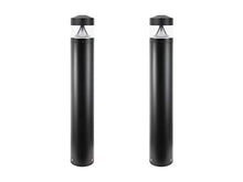 Solus Round LED Bollard Path Light – 10W Integrated LED, 937 Lumens, 4000K – Modern Outdoor Walkway Light, ETL Listed, Black or Bronze (Black, 2 Pack)