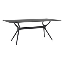 LOUNGITUDE Compamia Air 71" Patio Dining Table in Black, Commercial Grade