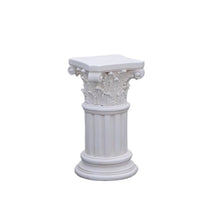 White Roman Pillar Pedestal Display Stand, Greek Column Figurine for Home Garden Yard