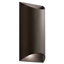 Kichler Wesley LED Outdoor Wall Light, Architectural Bronze