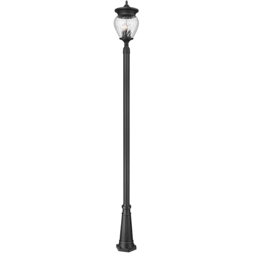 Z-Lite 5016PHBR-5011P Davina 4 Light 120" Tall Post Light - Black