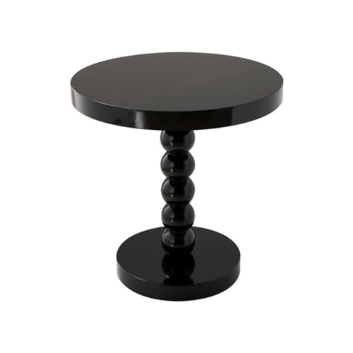 NRFJFOP Sofa Edge A Few Solid Wood Round Small Family of Bed Table Wabi-sabi Wind Angle Tea