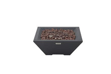 AMS 27" Square Concrete Natural Gas Fire Pit Table (Dark Gray, Table only)