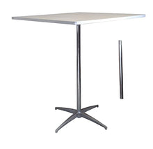 TentandTable 36 Inch Adjustable Height Square Cocktail Bistro Table, 1 Pack