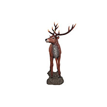 Design Toscano NE130058 Red Deer Buck Statue with Base Grande Full Color
